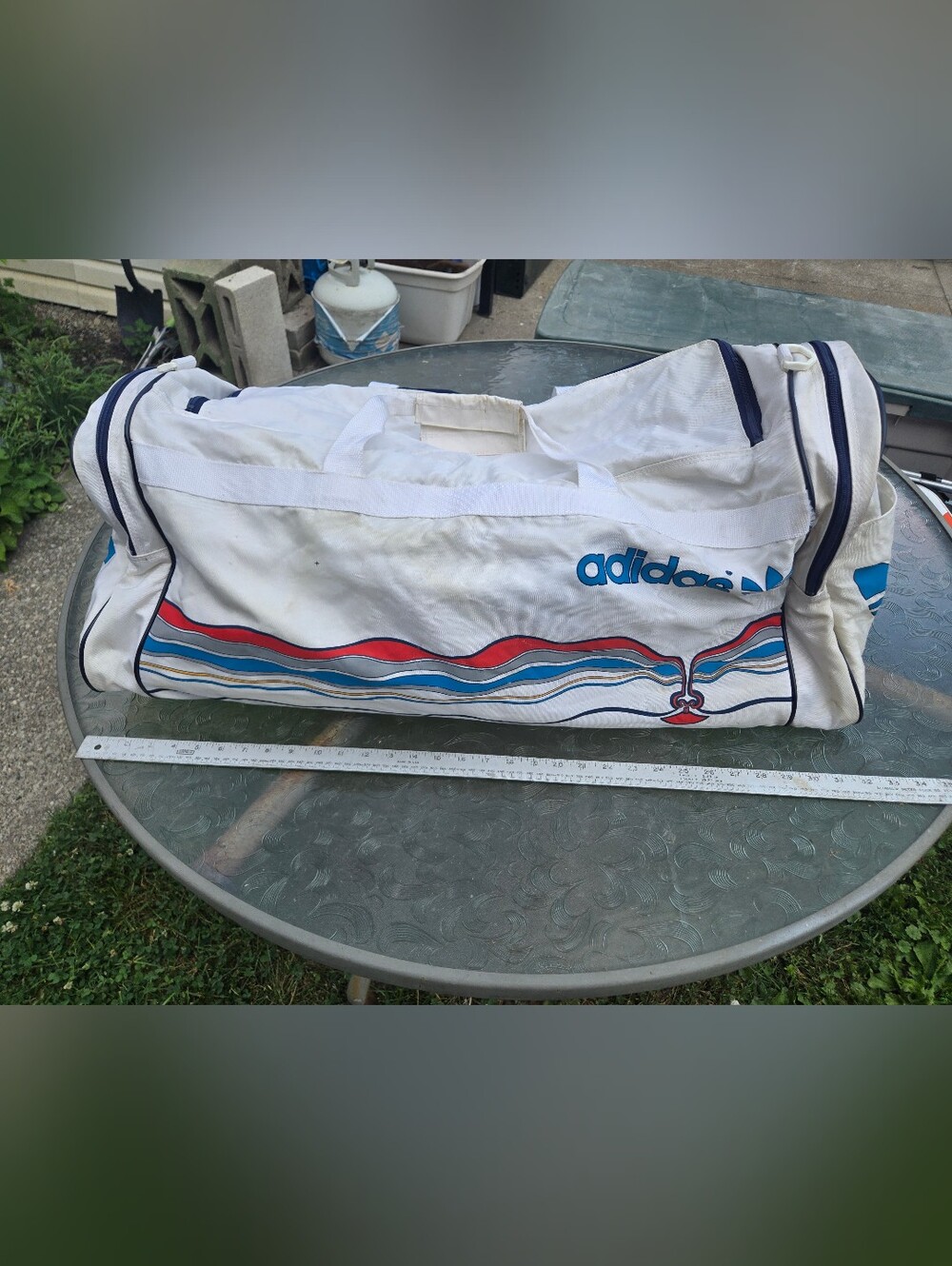 Vintage Adidas Duffle Bag, great baeball bag.
